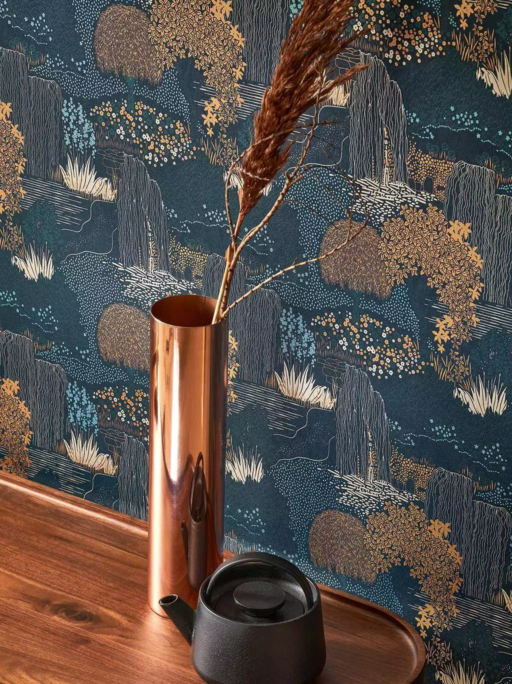 Niwa, col. 09 - Bäume - Florale Muster - Multicolor - Casadeco