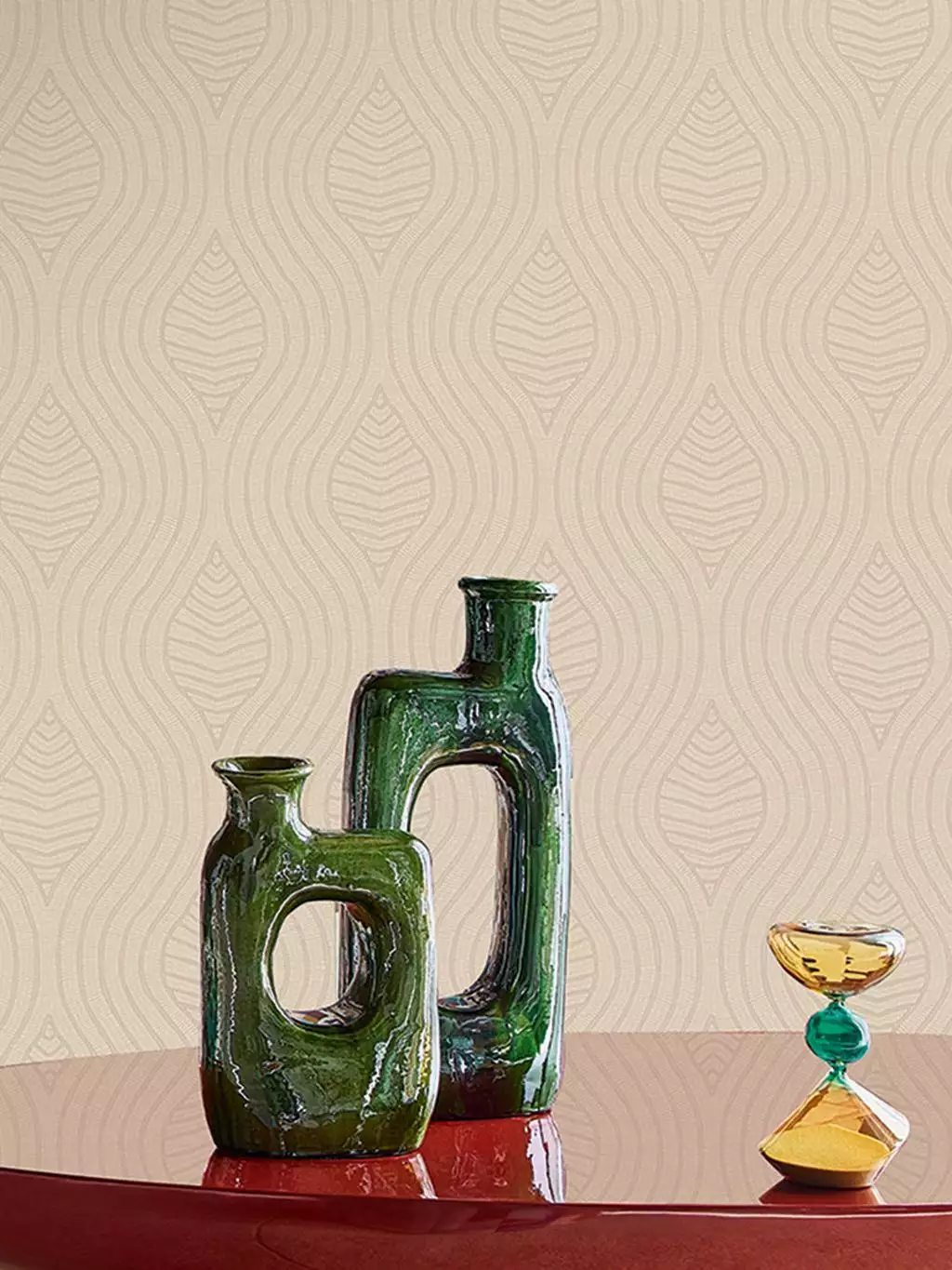 Brodelia, col. 58 - Bögen - Formen - Gewebe - Stickerei - Creme - Hellbraun - Casamance