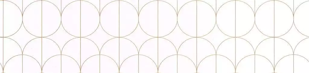 Reflet, col. 20 - Kreise - Gold - Weiß - Casadeco