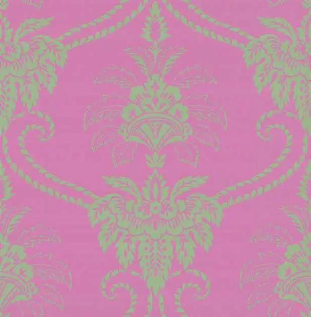 Jeremias, col.50 - Blumen - Hellgrün - Pink - Duro Schweden