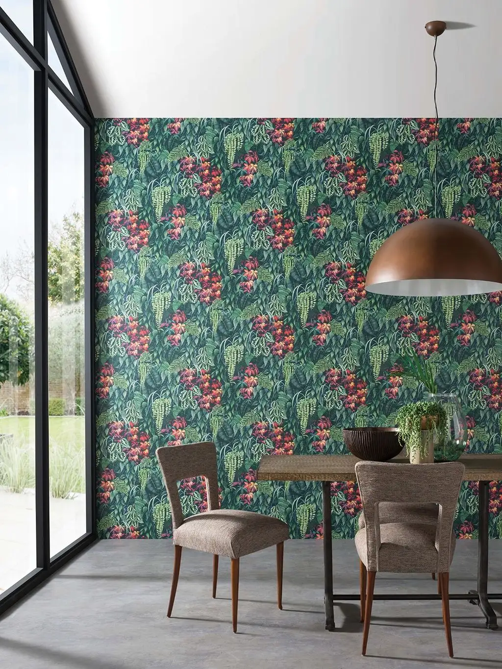 Green wall, col. 1 - Blätter - Multicolor - Osborne & Little