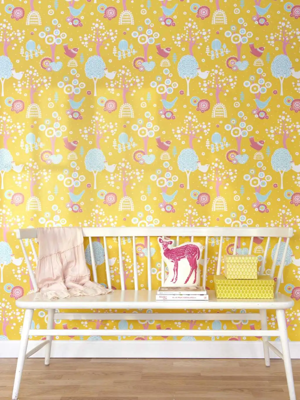 Cherry Valley, col.01 - Blumen - Bäume - Tapeten mit Vogelmotiven - Majvillan AB