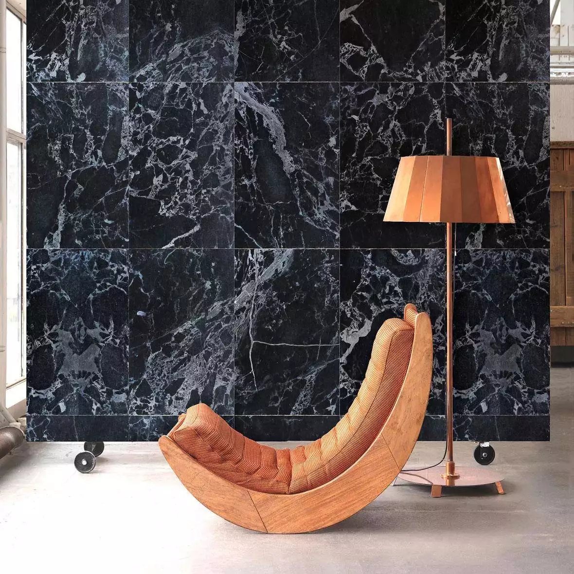 Black Marble Tiles - PHM-51 - Marmor - Steinoptik - Steinoptik: - Anthrazit - Grau - Weiß - NLXL