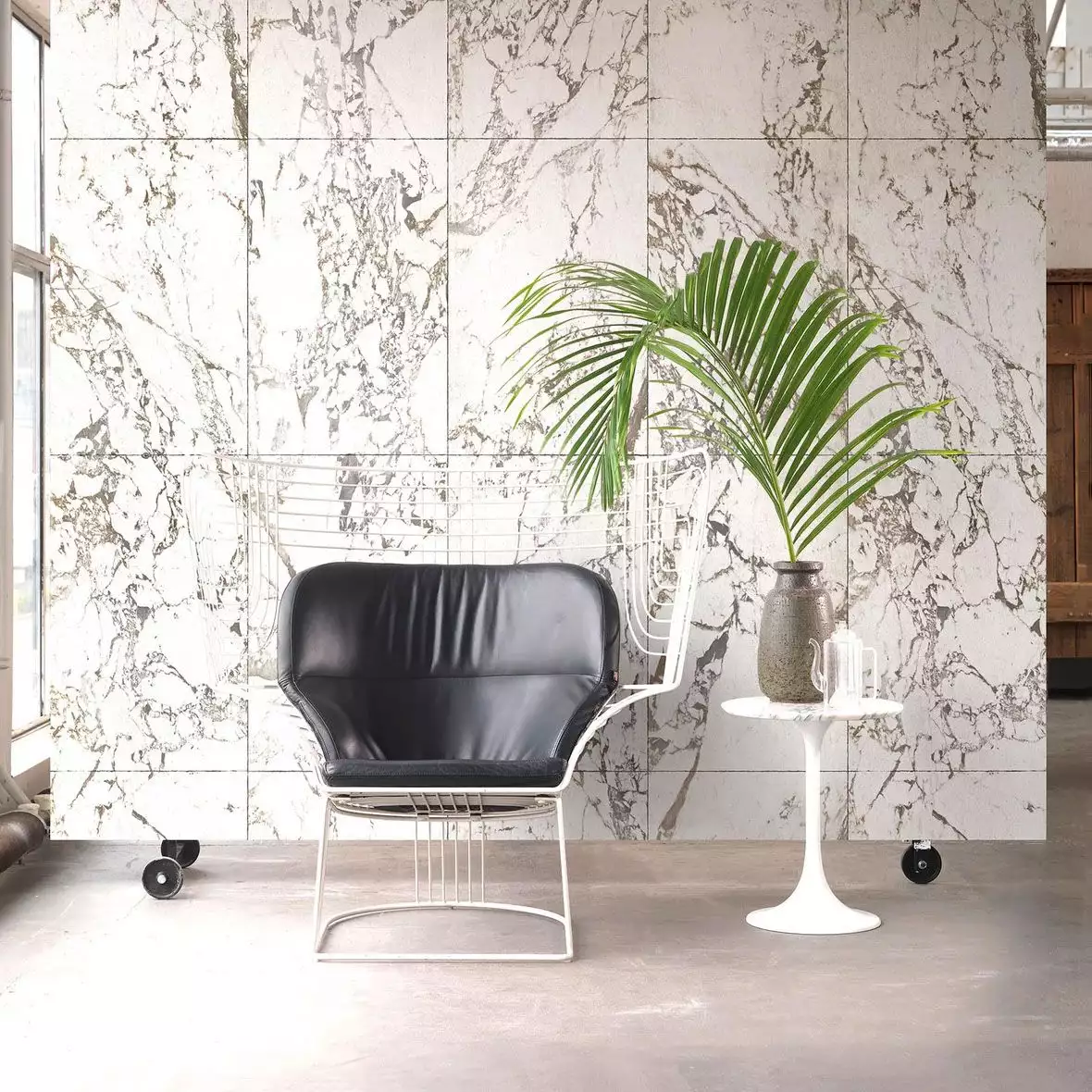 White Marble Tiles - Marmor - Steinoptik - Steinoptik: - Grau - Weiß - NLXL