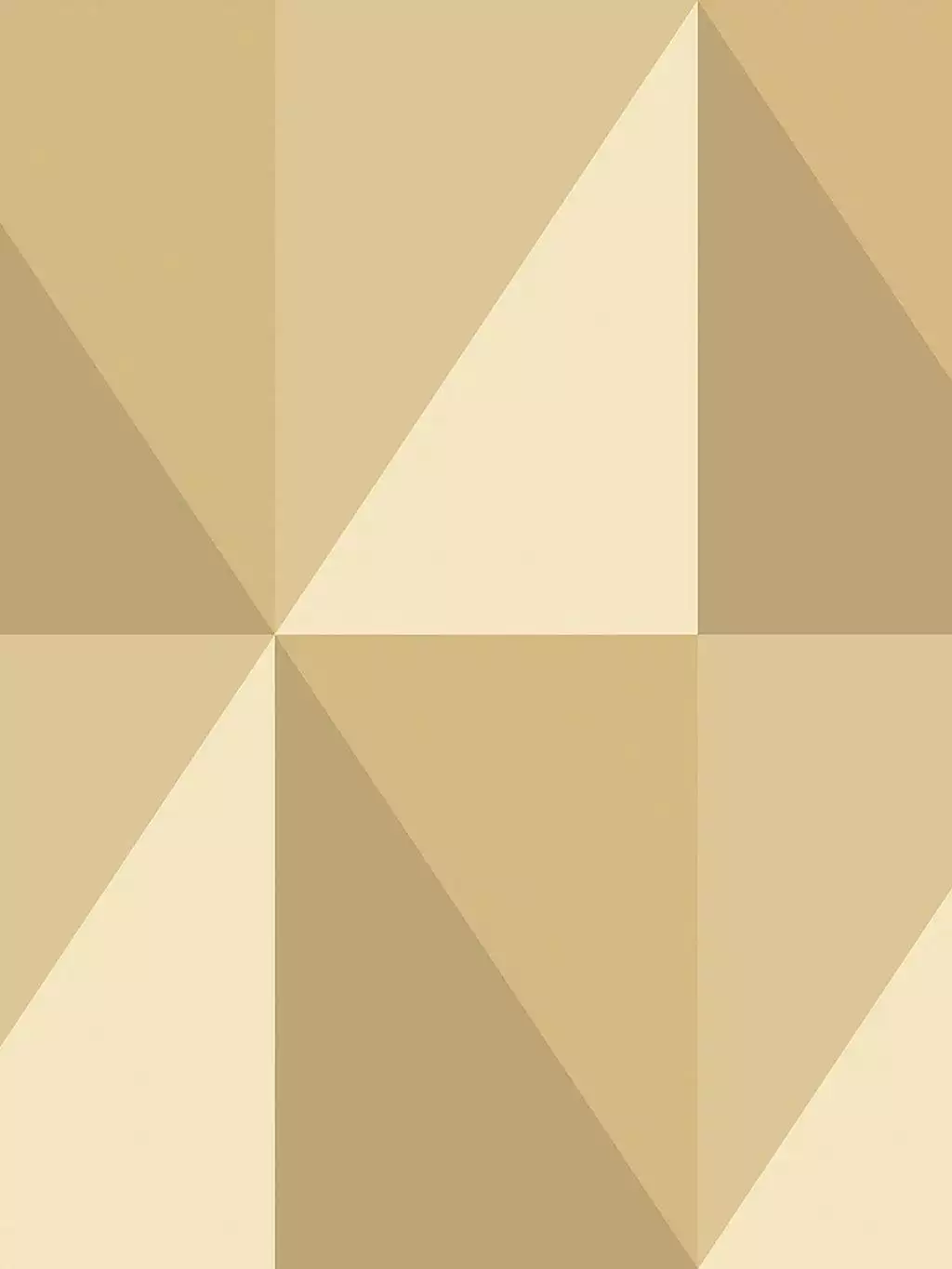 Apex Grand, col. 42 - Dreiecke - Grafische Muster - Creme - Hellbraun - Cole & Son