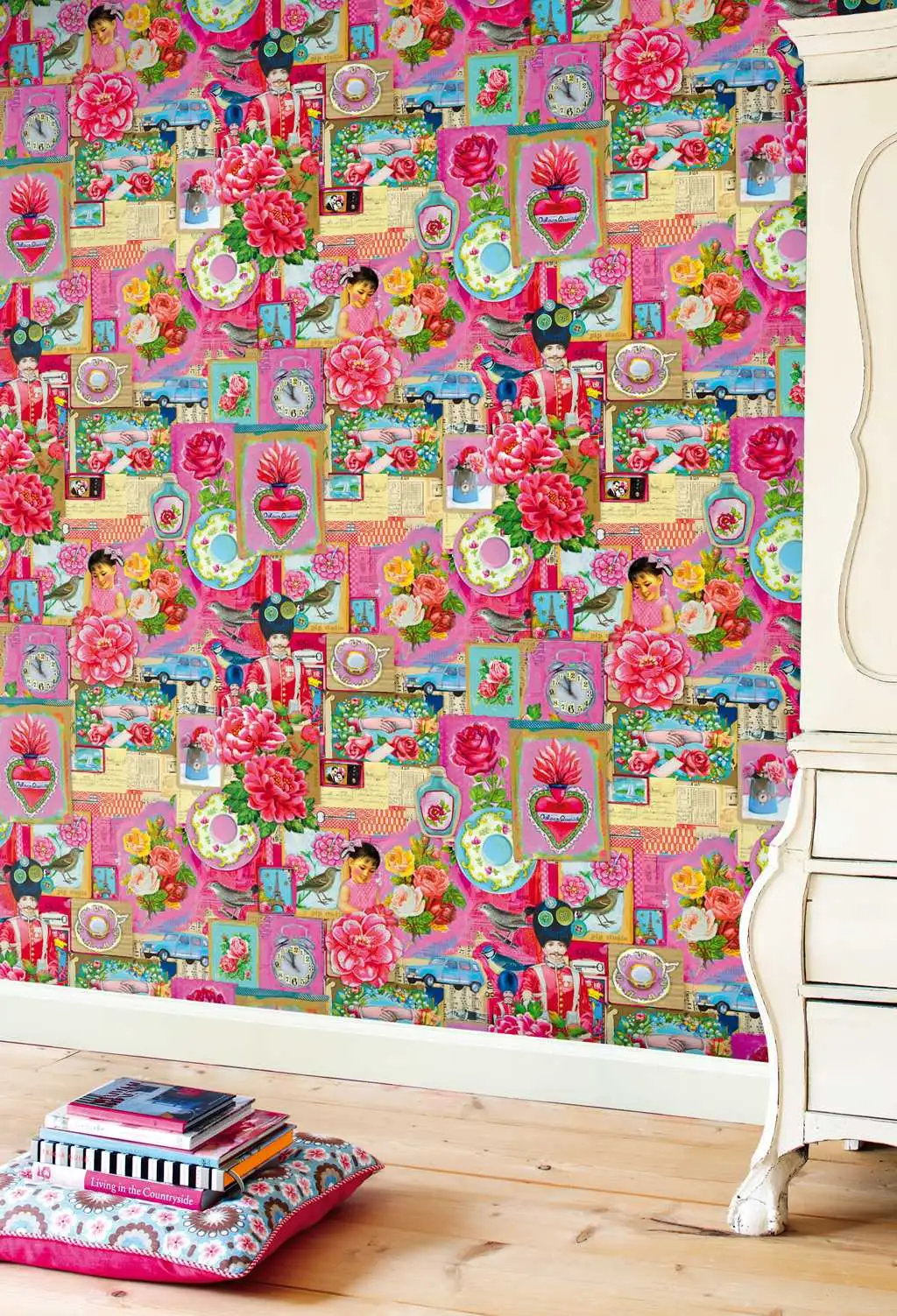 Pip Art, red - Fotos - Postkarten - Multicolor - Rosa - Essenza Home