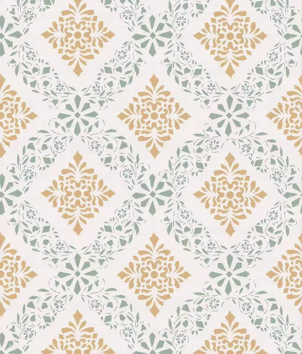 Valerian col. 11 - Quadrate/Rechtecke - Creme - Grün - Ocker - Emil Rotter