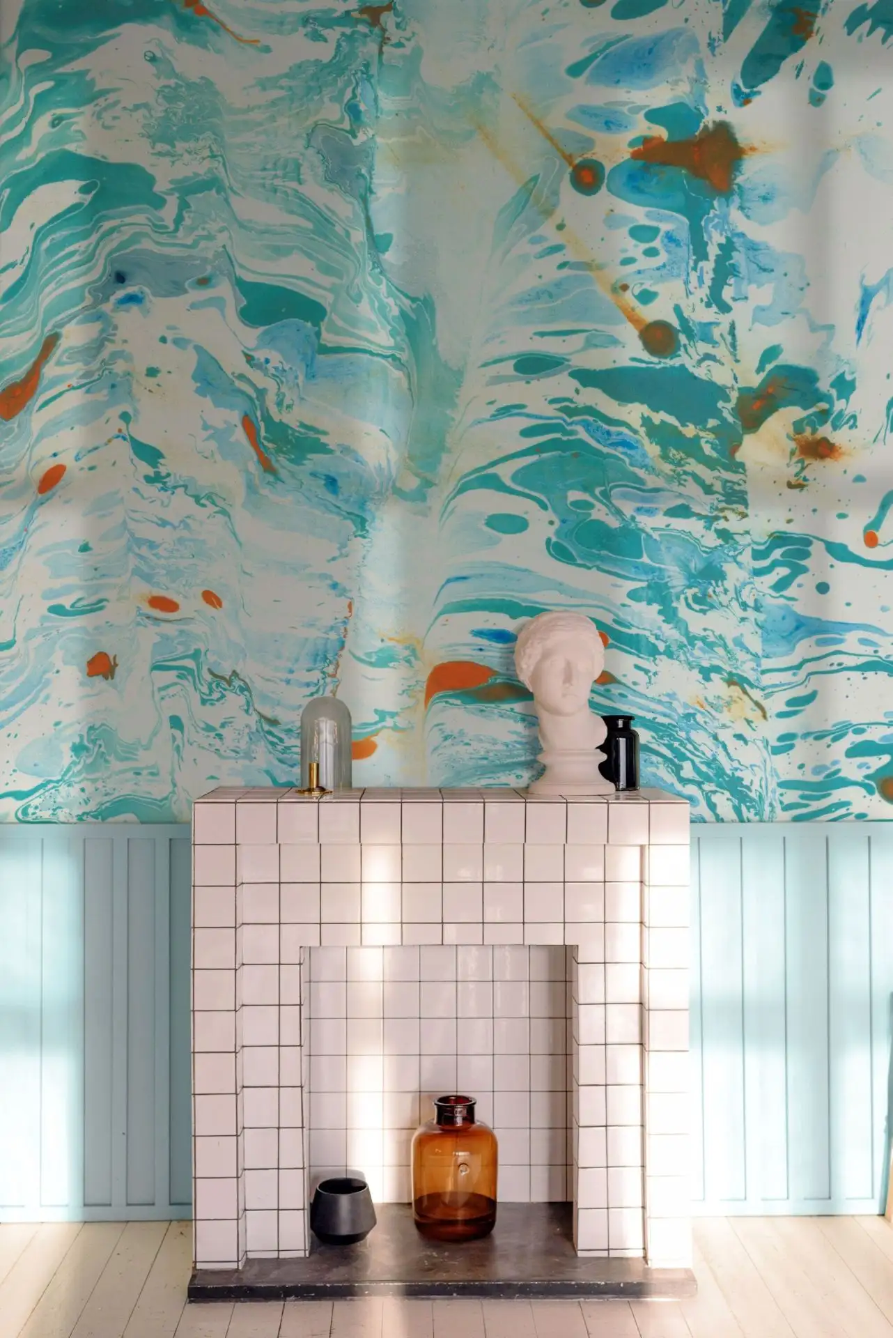 Suminagashi No 4 - Farbverlauf - Multicolor - Malz & Malz