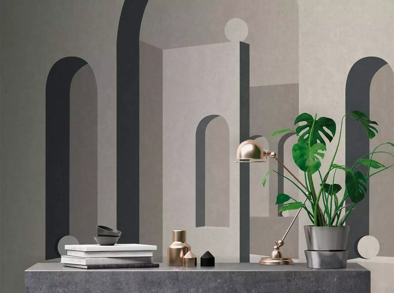 Attol - Gebäude - Creme - Grün - Schmitz