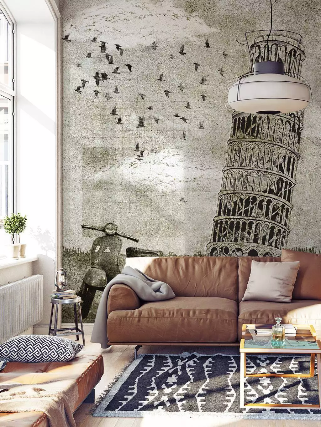 Pisa Edition - Gebäude - Grau - Schwarz - Carlos