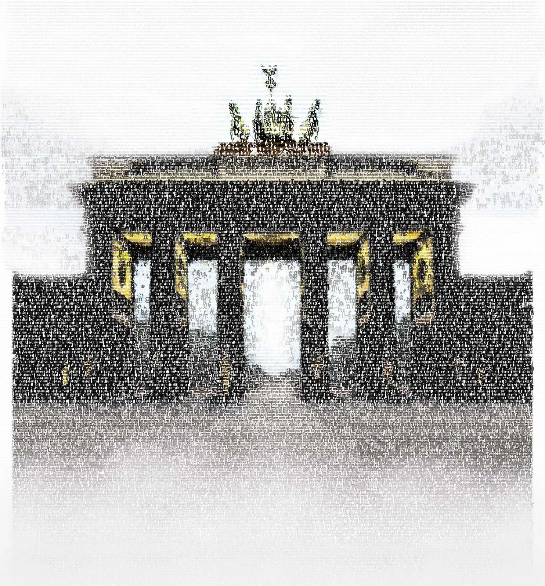 Brandenburg Gate | Typography paints History| Ingo Krasenbrink Design - Stadt - Ingo Krasenbrink Design