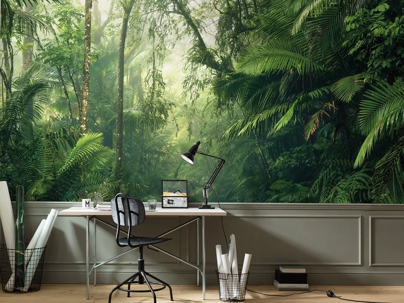 TROPENWELTEN - Blätter - Grün - Komar.Vlies