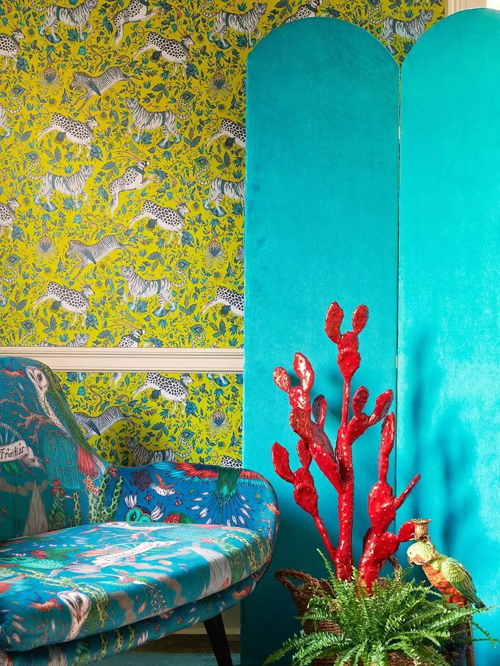 Protea Line, col. 05 - Blumen - Blätter - Tiere - Multicolor - Clarke & Clarke