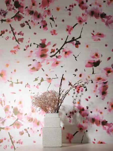 Avery, col.05 - Blumen - Schemen/Silhouetten - Braun - Grau - Pink - Rot - Weiß - Èlitis