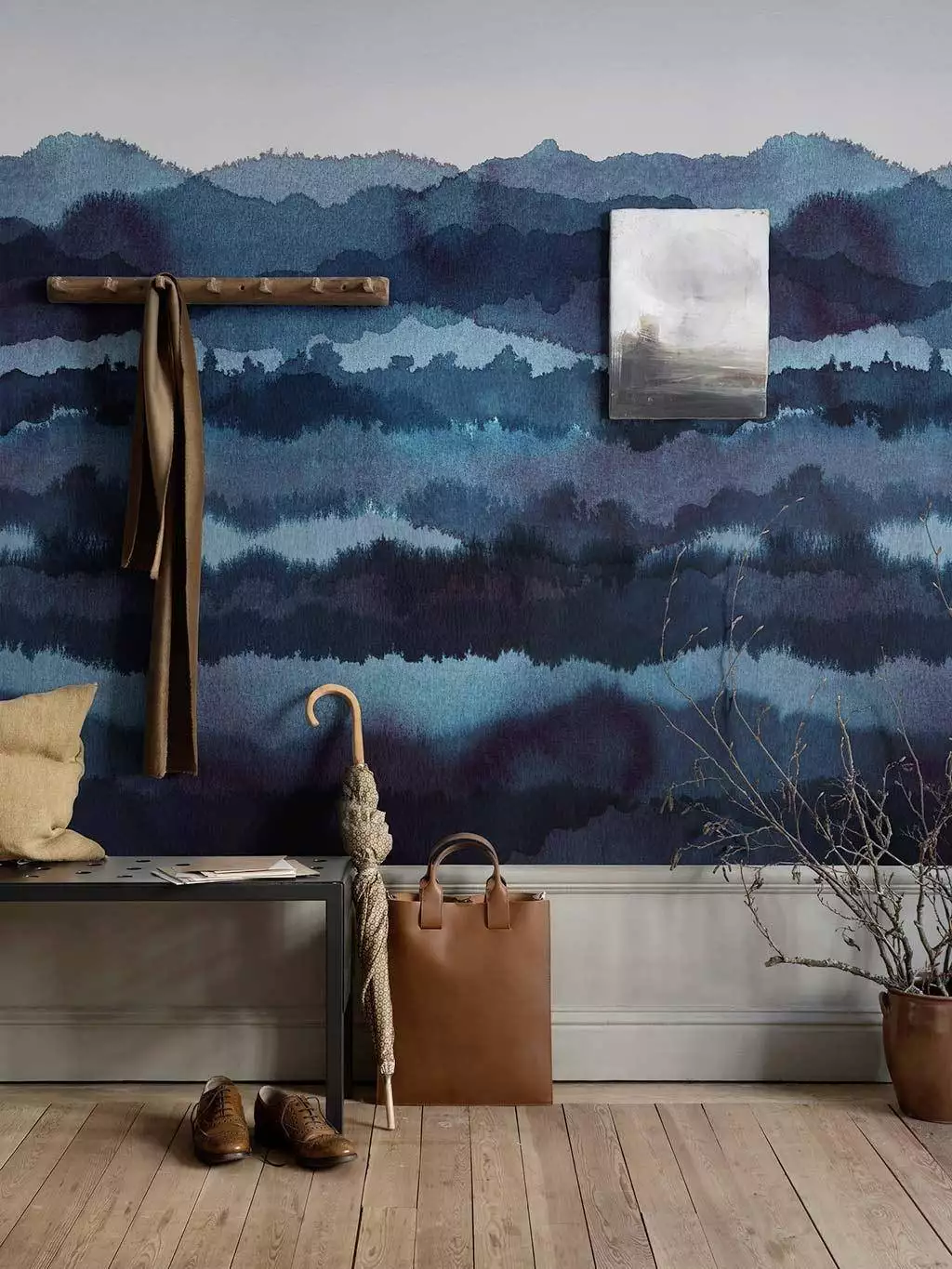 Midnatt - Landschaft - Blau - Grau - Sandberg