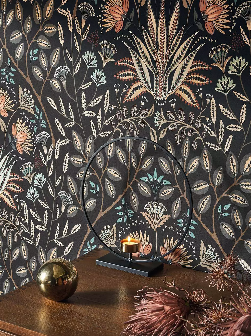 Lords, col. 77 - Blumen - Blätter - Florale Muster - Multicolor - Casadeco