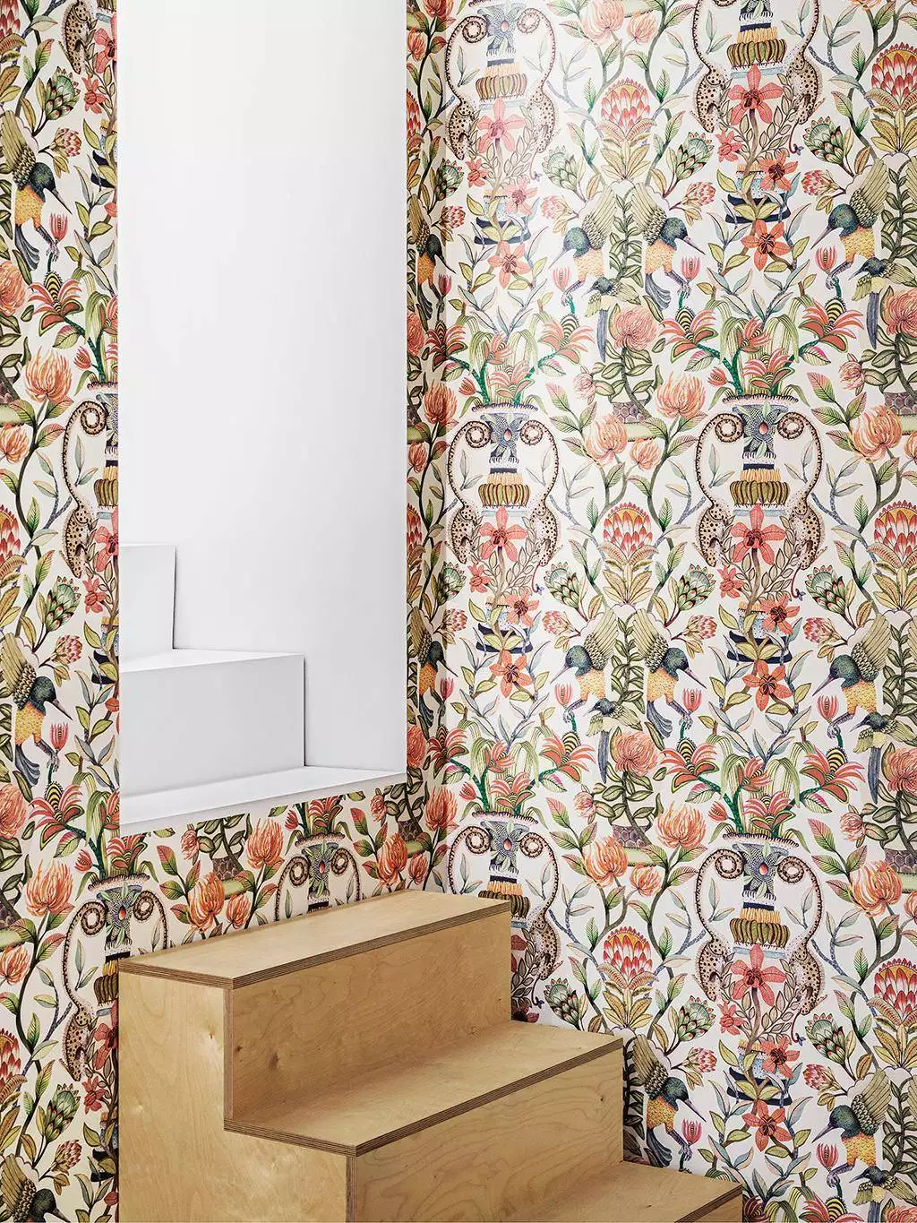 Protea Garden, col. 43 - Blumen - Blätter - Fauna - Federn - Florale Muster - Tiere - Multicolor - Cole & Son