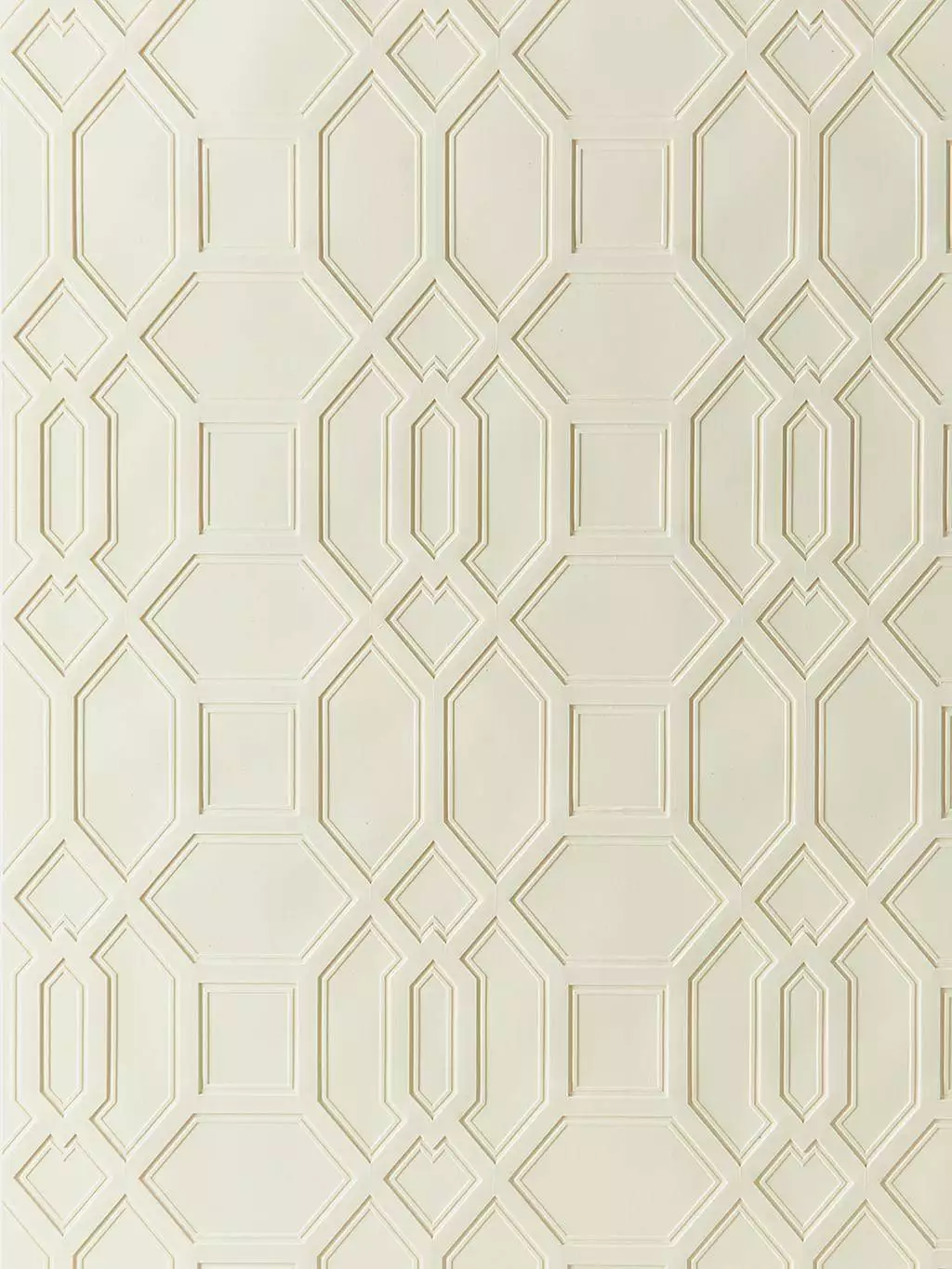Trellis - 3D Tapeten - Formen - Geflecht - Grafische Muster - Kachel - Quadrate/Rechtecke - Creme - Lincrusta