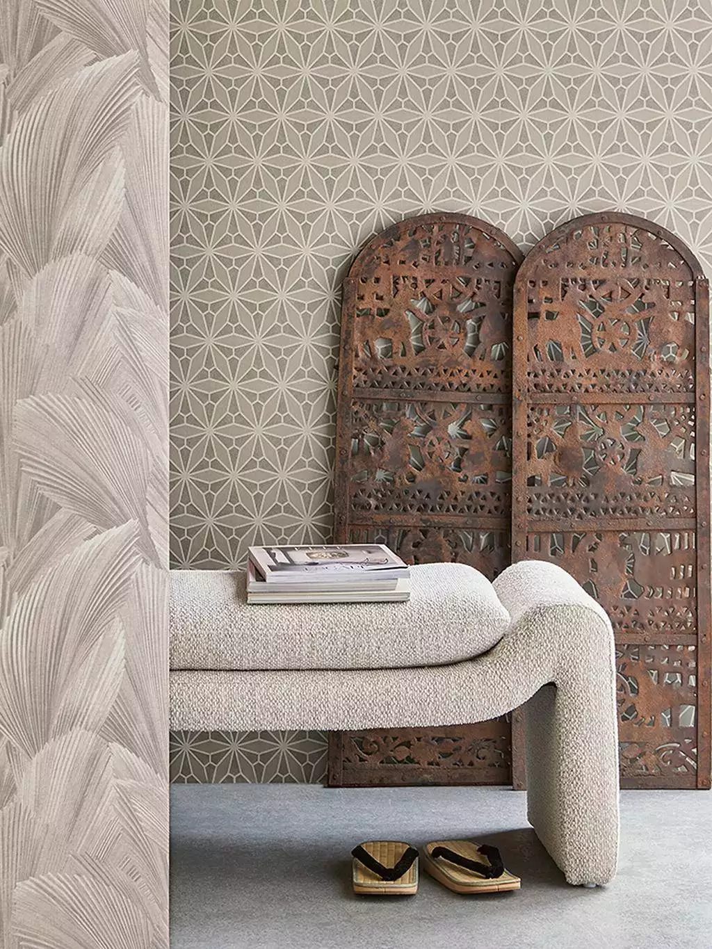Gilded Geometric, col. 01 - Grafische Muster - Grau - Eijffinger