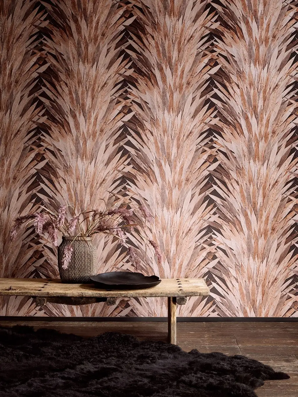 Abanico, col. 03 - Blätter - Braun - ARTE