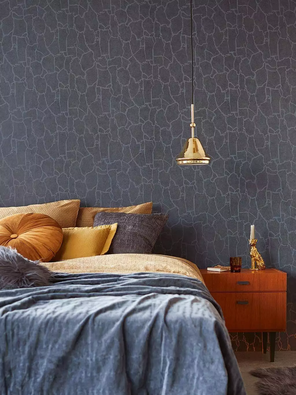 Norman, col. 05 - Animal Print - Tierhaut - Blau - Eijffinger