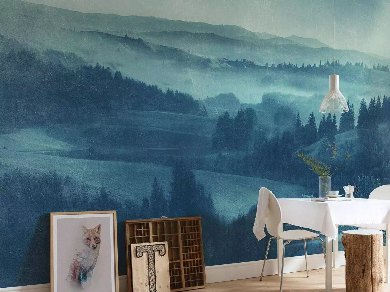 TWILIGHT - Landschaft - Blau - 