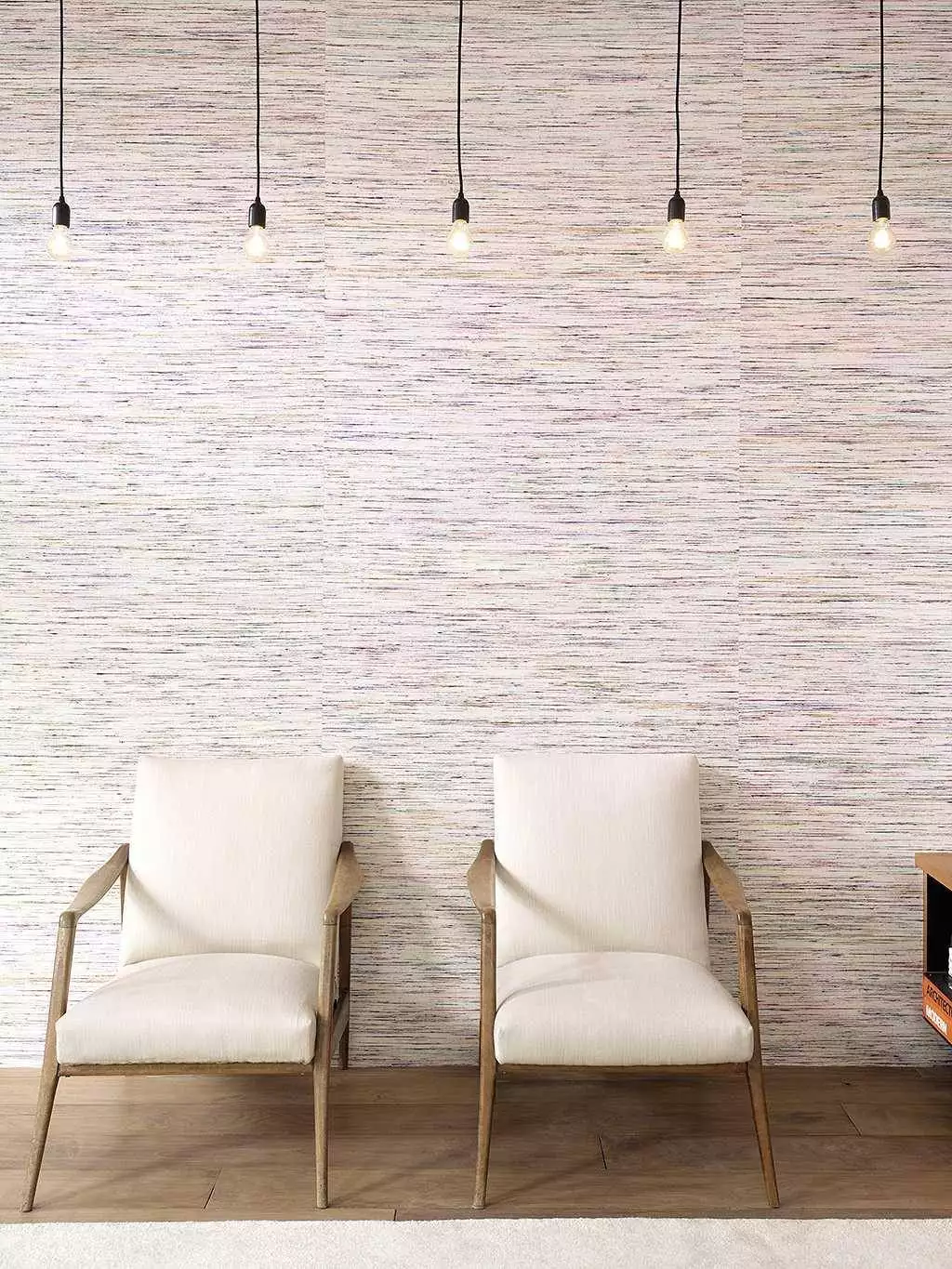 Benares, col.02 - Stofftapeten - Multicolor - Weiß - Èlitis