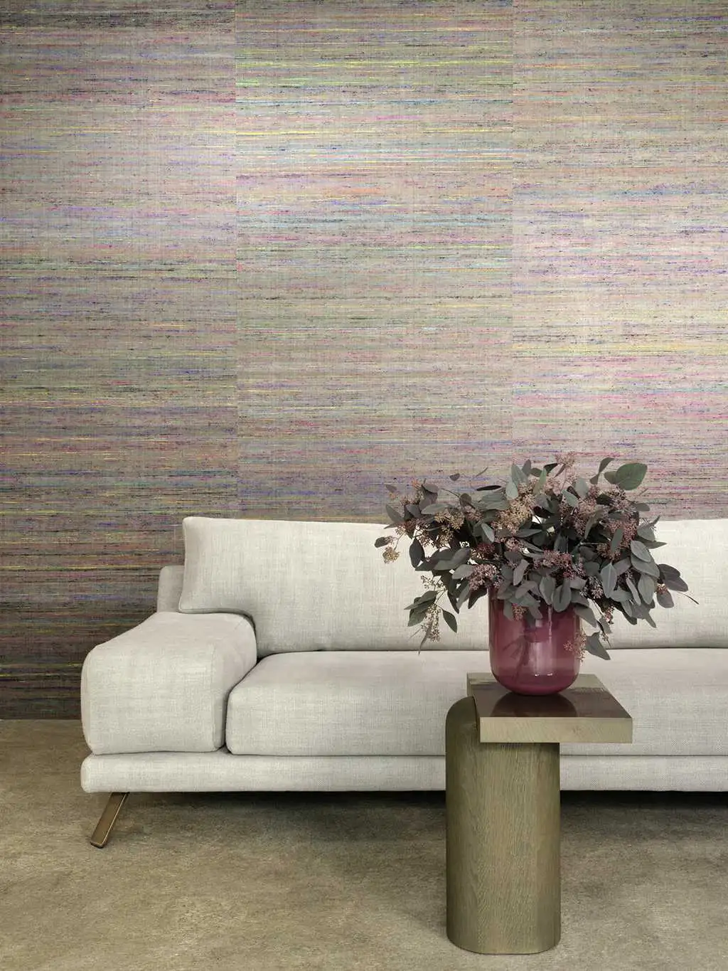 Benares, col.01 - Stofftapeten - Braun - Multicolor - Èlitis