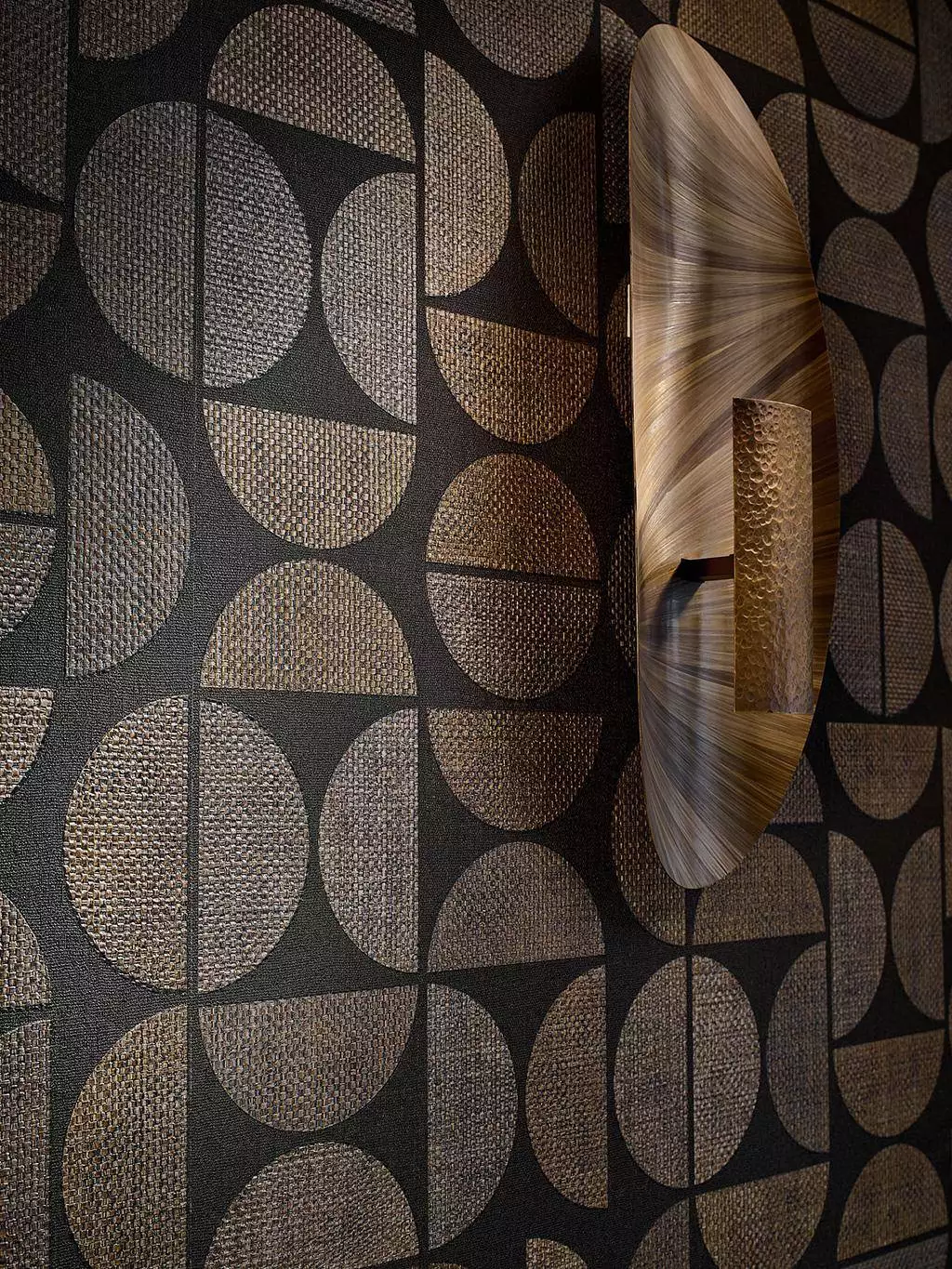 Dualis, col. 26 - Grafische Muster - Kreise - Struktur - Braun - Hellbraun - Casamance