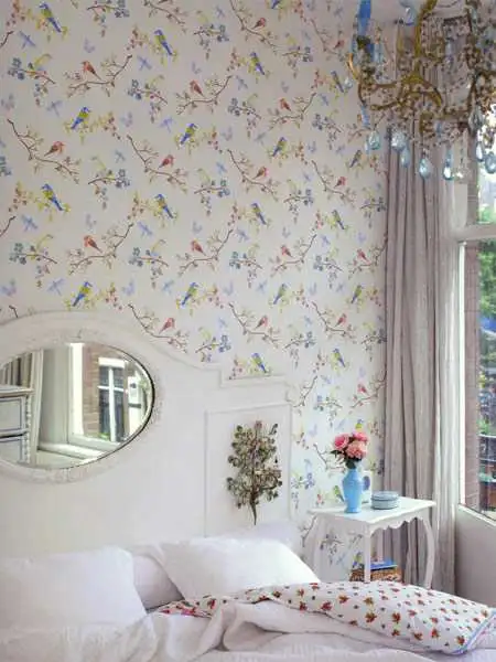 Anouk, col.10 - Blätter - Tapeten mit Vogelmotiven - Multicolor - Pip Studio