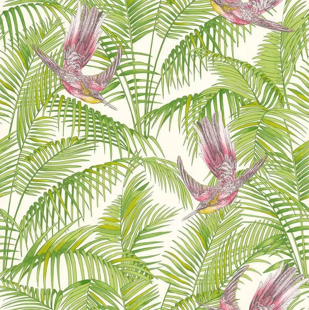 Haiko, col.02 - Blätter - Tapeten mit Vogelmotiven - Osborne & Little