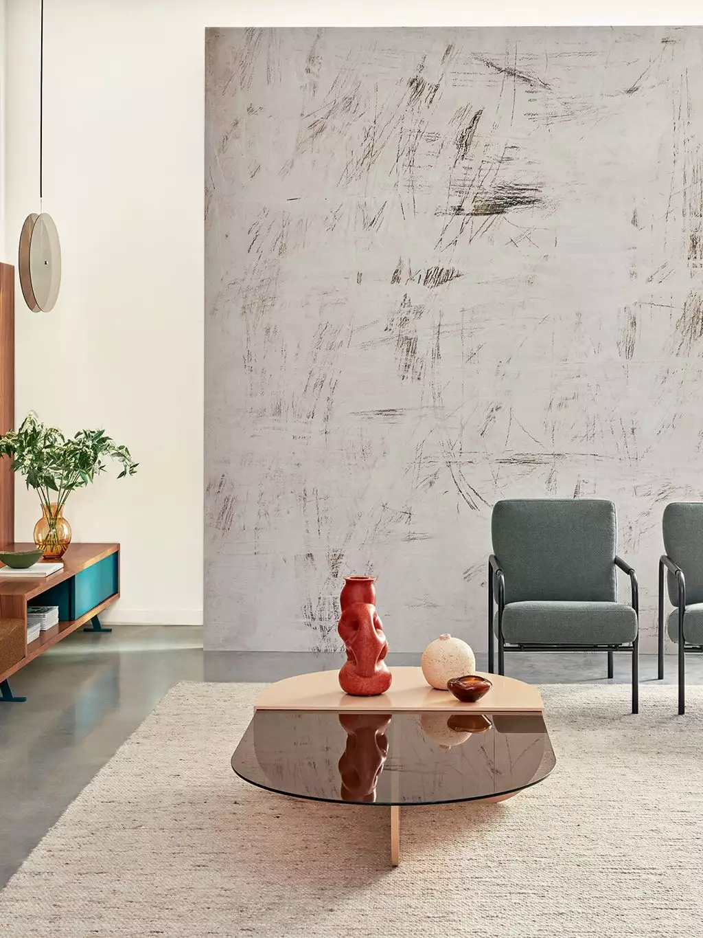 Tableau rose - Beton - Braun - Creme - Èlitis