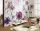 Purple - Blumen - FotoTapeten - Papier - Pink - Weiß - Zeichnungen - Pink - Weiß - Komar