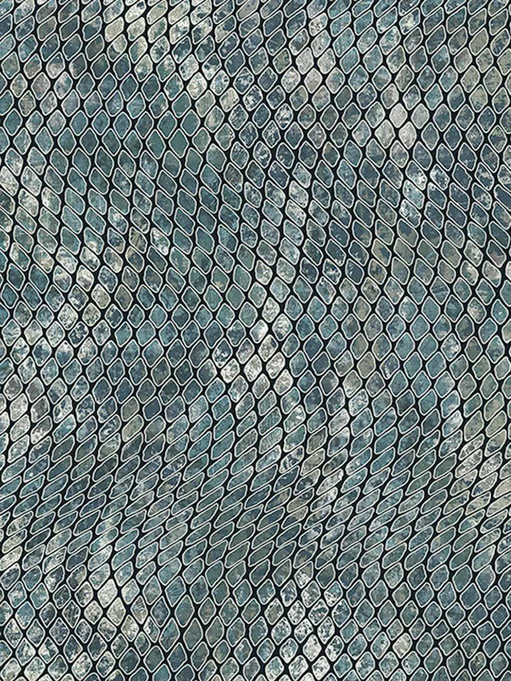 Ilia, col. 02 - Leder - Petrol - Eijffinger
