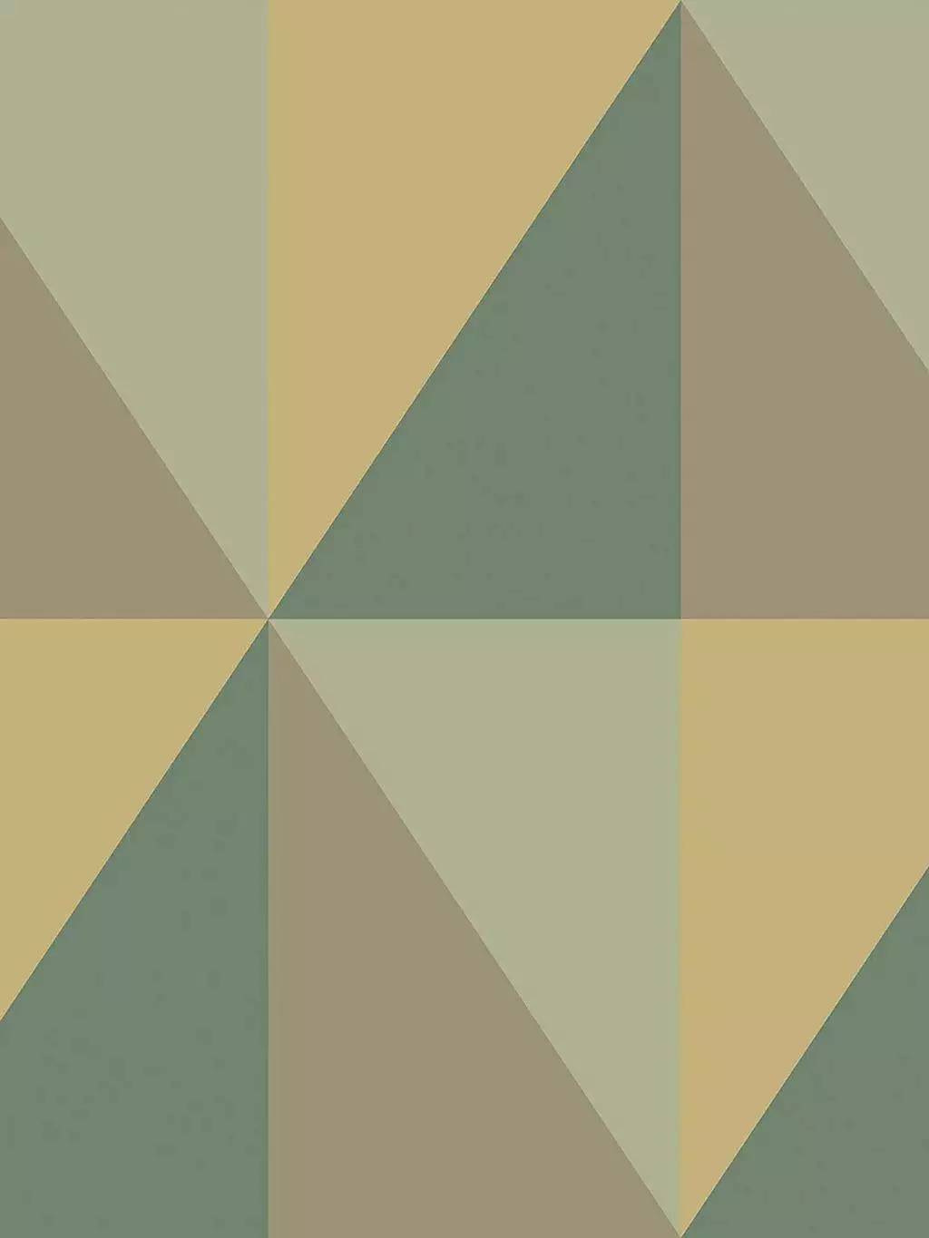 Apex Grand, col. 44 - Dreiecke - Grafische Muster - Hellbraun - Hellgrün - Cole & Son