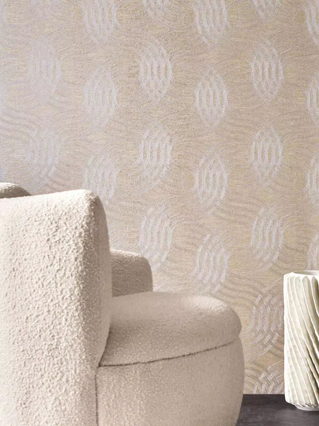 Auraria, col. 42 - Grafische Muster - Moderne Muster - Creme - Casamance