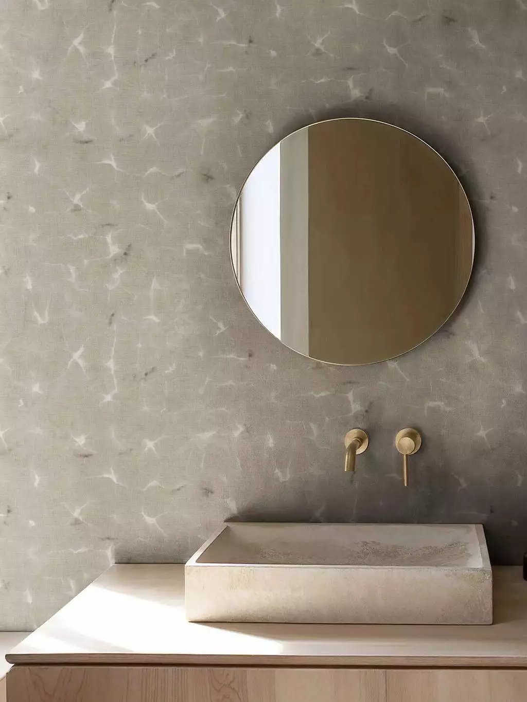 Kanoko, cloud - Abstrakt - Wasser - Beige - Creme - COORDONNÈ