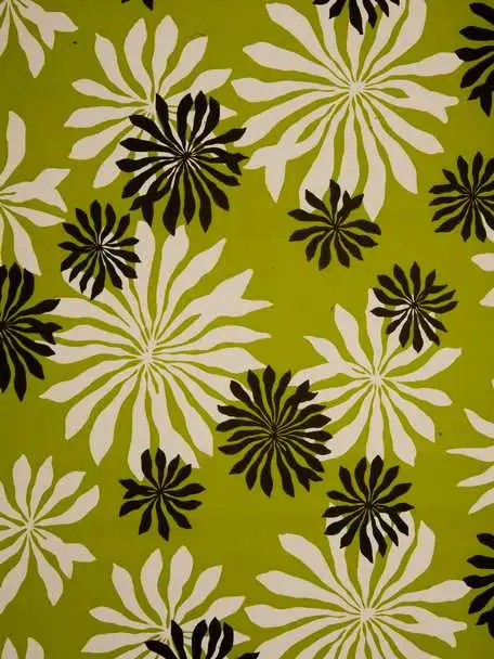 Fleur, col.04 - Blätter - Grün - Schwarz - Weiß - MissPrint