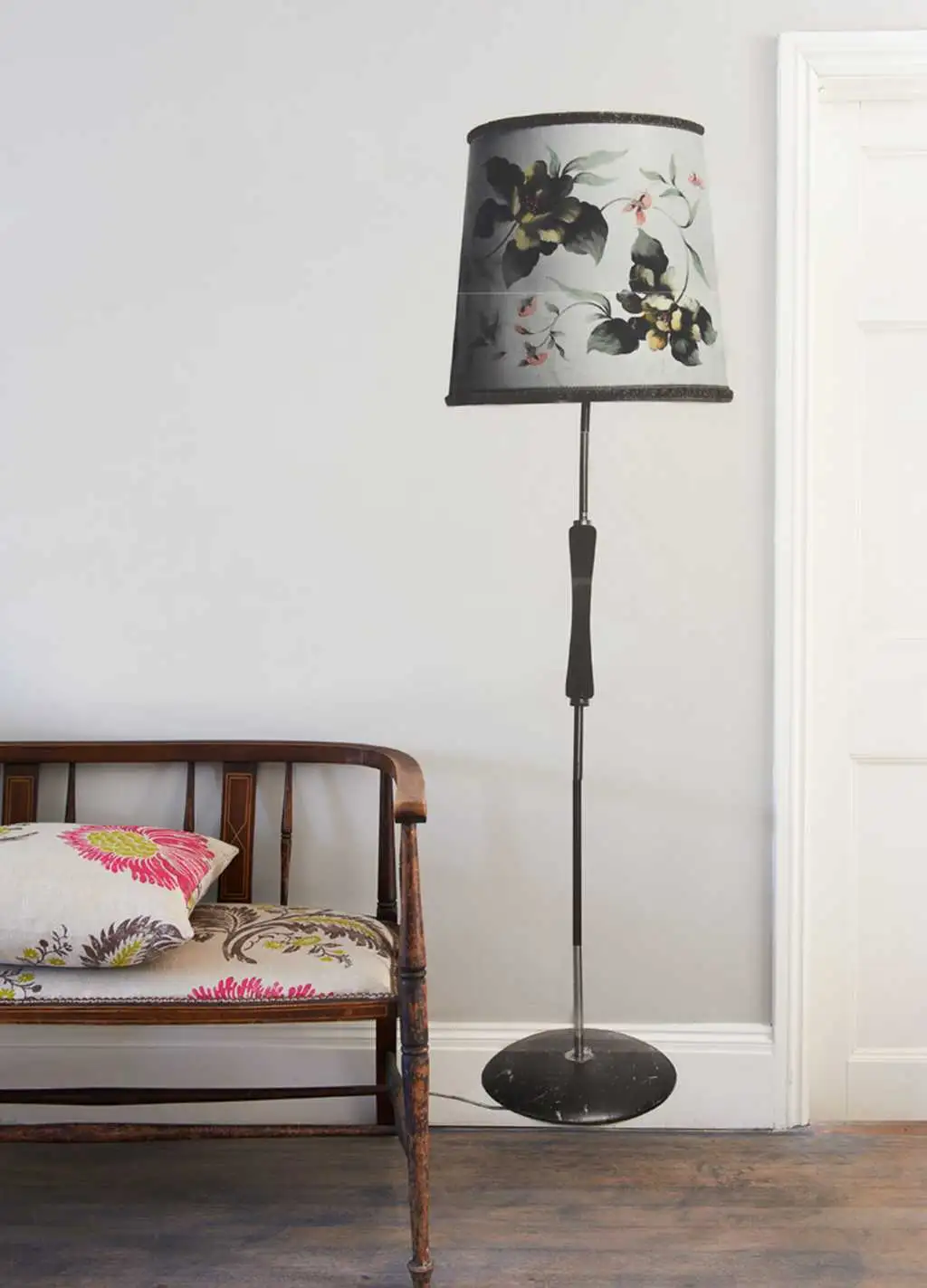 Kims Lamp, blue - Lampe - Anthrazit - Creme - Grau - Hellblau - Deborah Bowness
