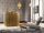 Gustav,col. 10 - Blätter - Creme - Gold - Schwarz - Texdecor