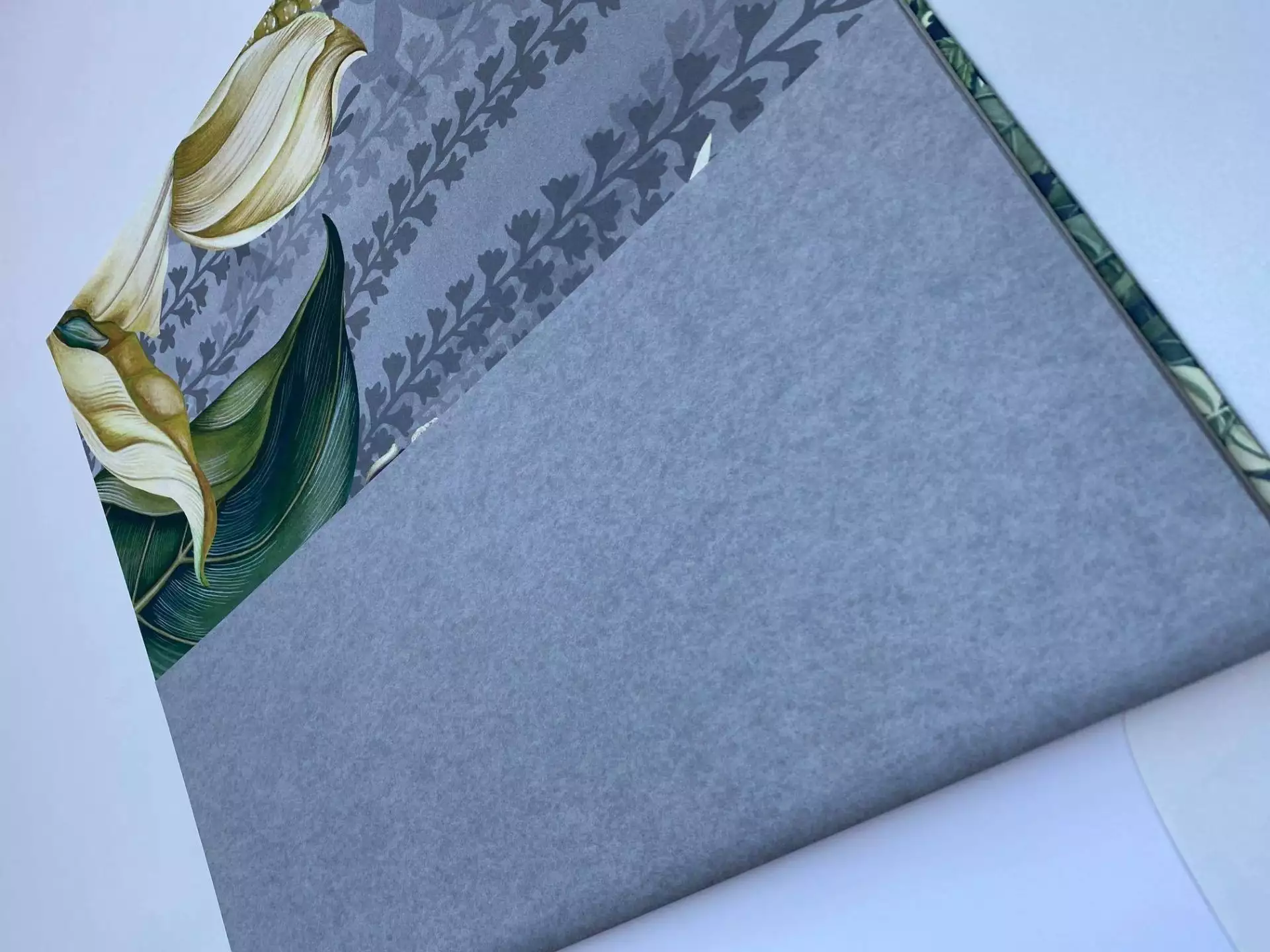 Trailing Orchid, Erweiterungs-Set in Uni-grey - Grau - Osborne & Little