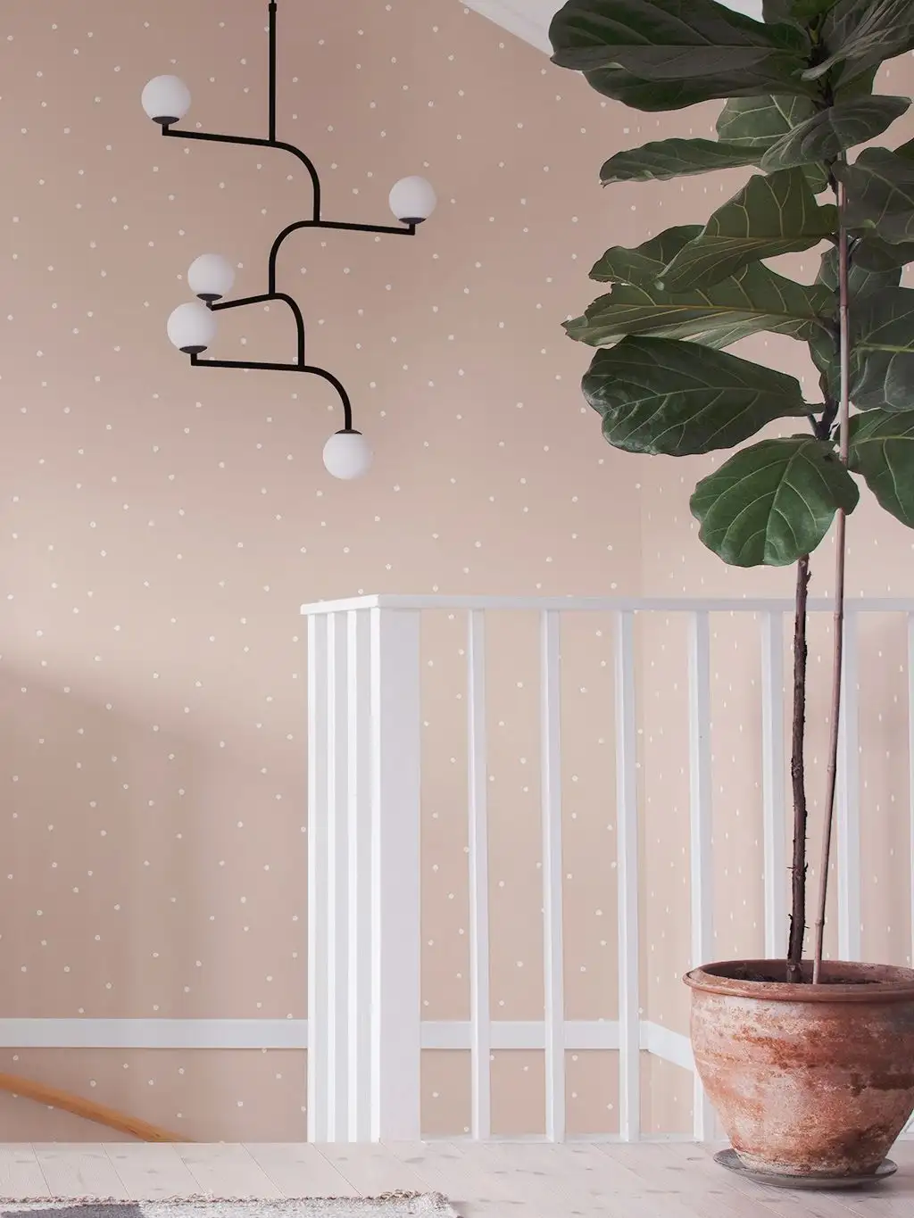 Otis, col. 03 - Punkte Tapeten - Hellbraun - Weiß - Emil Rotter