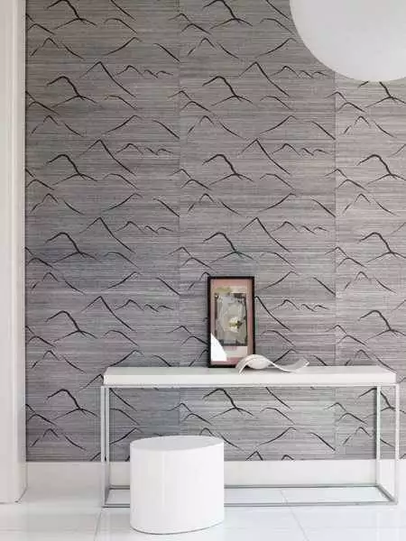 Zaide, col.01 - Berge - Naturfaser - Schwarz - Schwarz und Weiß - Silber! - Èlitis