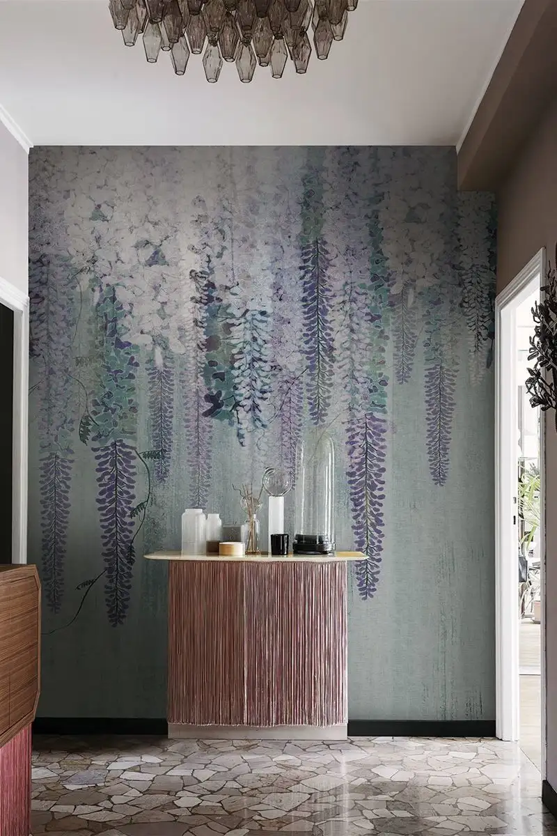 Purple Rain, col.73 - Blumen - Multicolor - Londonart