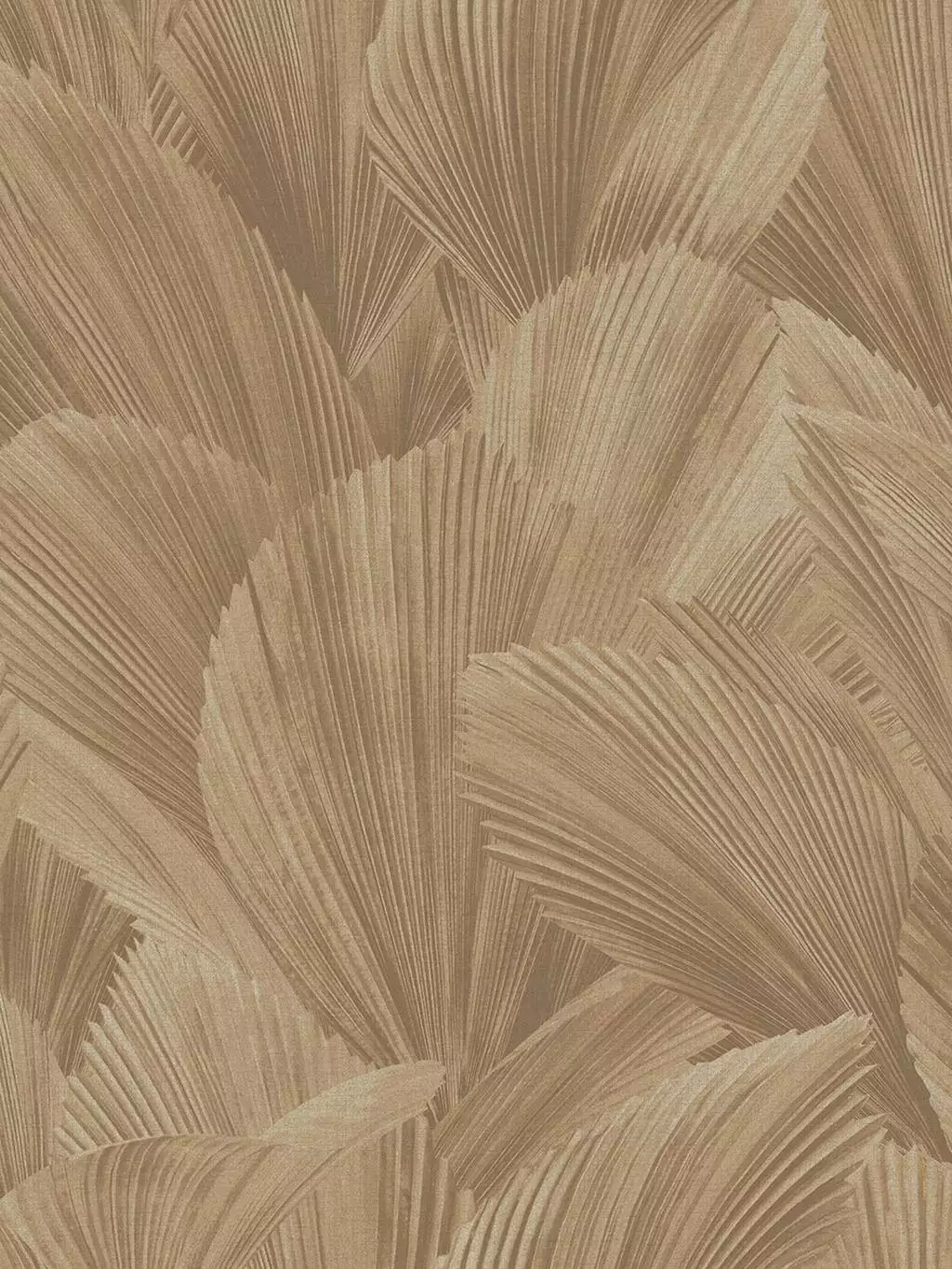 Gilded Fan, col. 01 - Blätter - Florale Muster - Braun - Eijffinger
