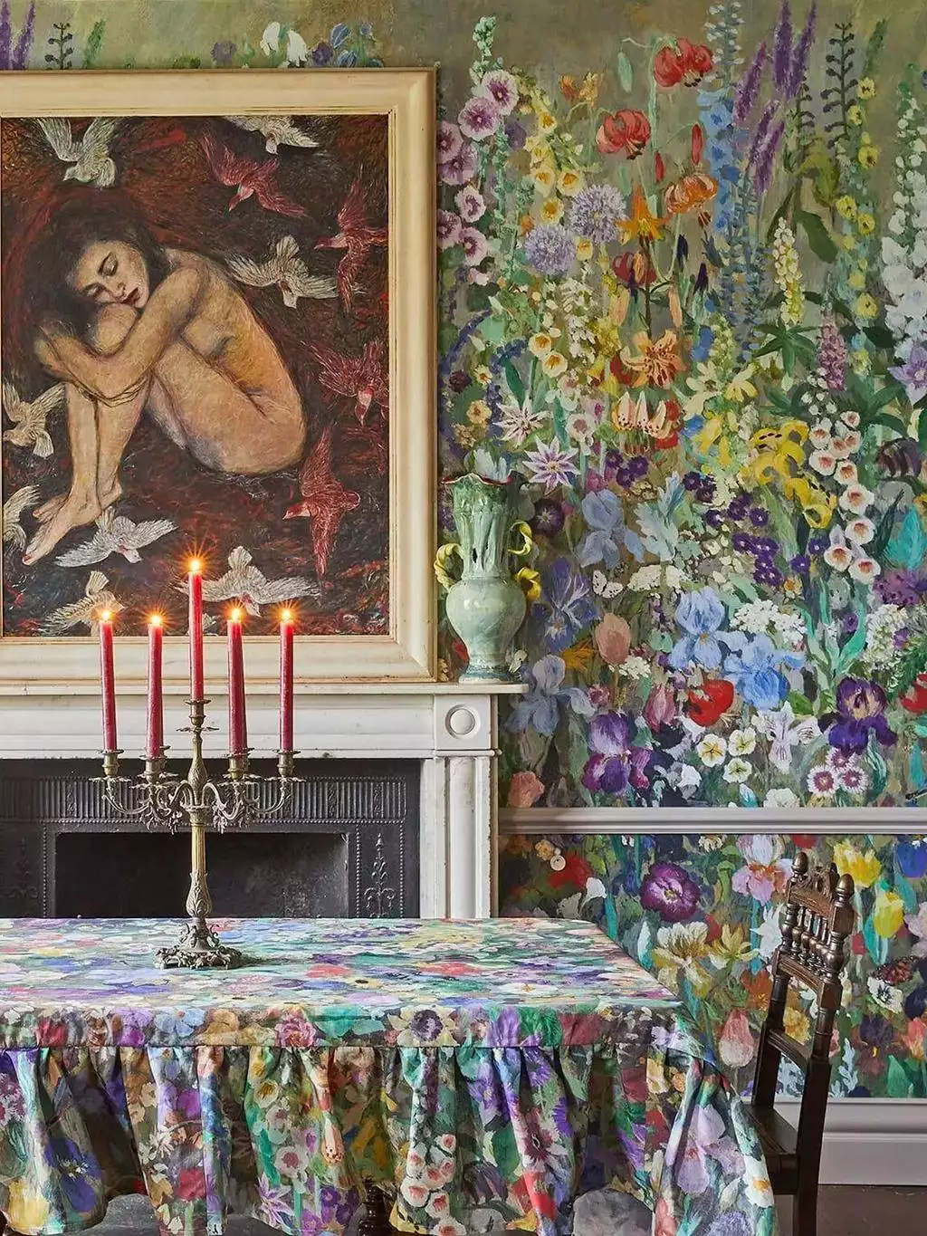 Floribunda Magna - Zenith - Blumen - Blümchentapete - Florale Muster - Multicolor - House of Hackney