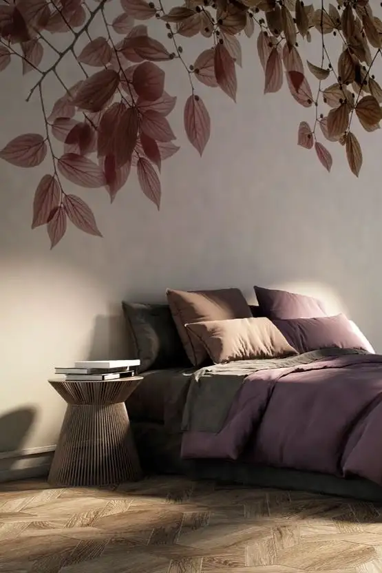 Amour, col.21A - Blätter - Beige - Braun - Creme - Glamora