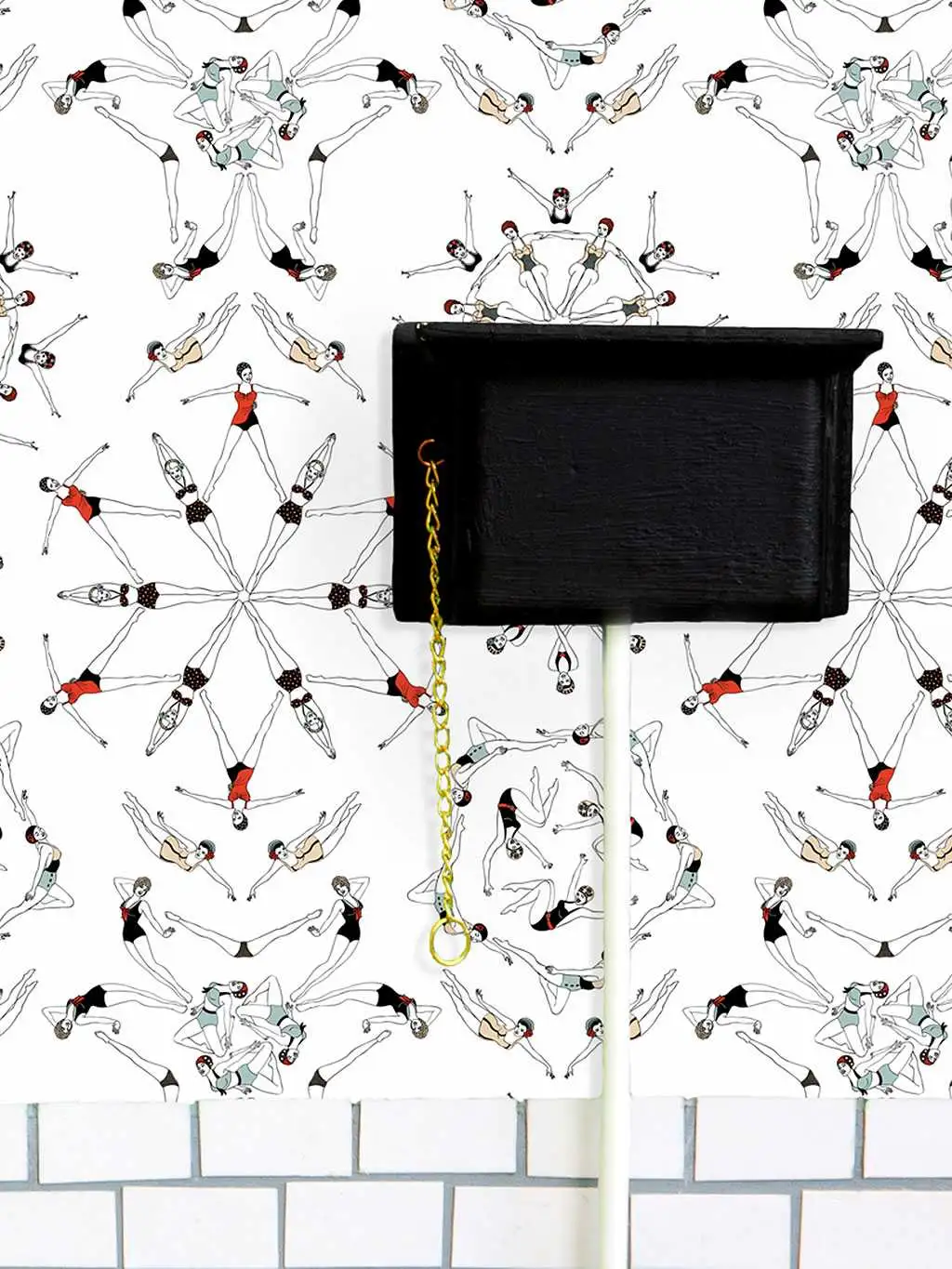 Splash! colour - Figuren - Ornamente Tapeten - Multicolor - Schwarz - Weiß - Dupenny