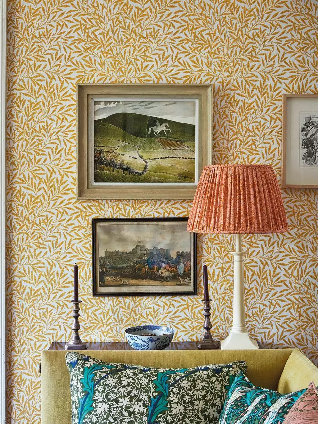 Willow Yellow - Blätter - Gelb - Weiß - Morris & CO