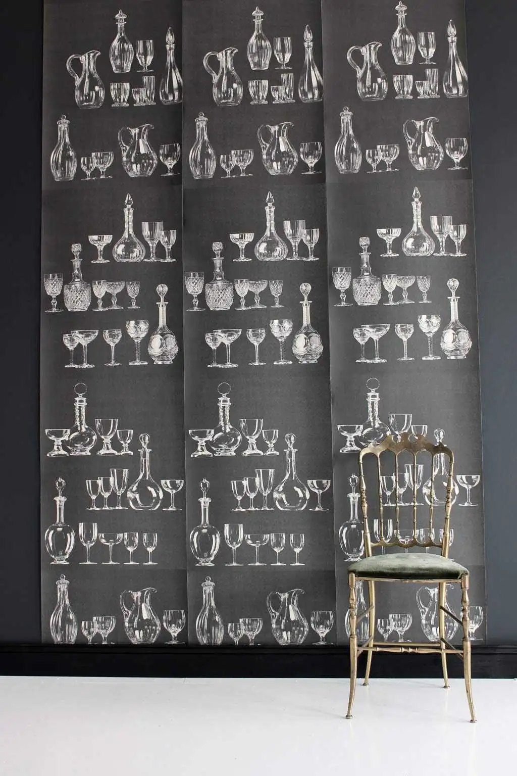 Glass Tableware - Gläser - Schwarz - Weiß - Deborah Bowness